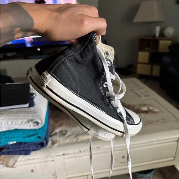 Converse Black High-Top Sneakers - Picture 2 of 5